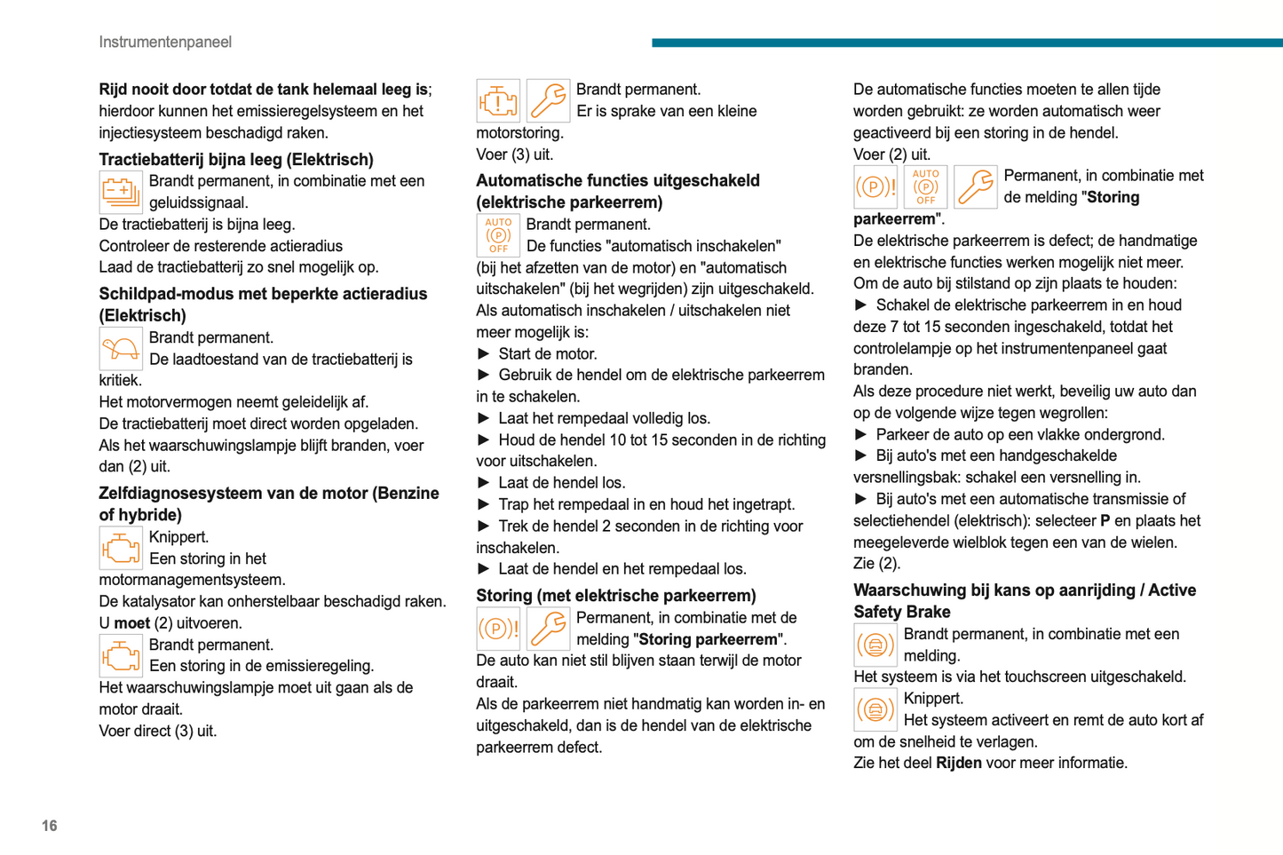 2023-2024 Peugeot 208/e-208 Owner's Manual | Dutch