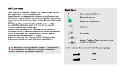 2024-2025 Peugeot 3008/e-3008/5008/e-5008 Bedienungsanleitung | Deutsch