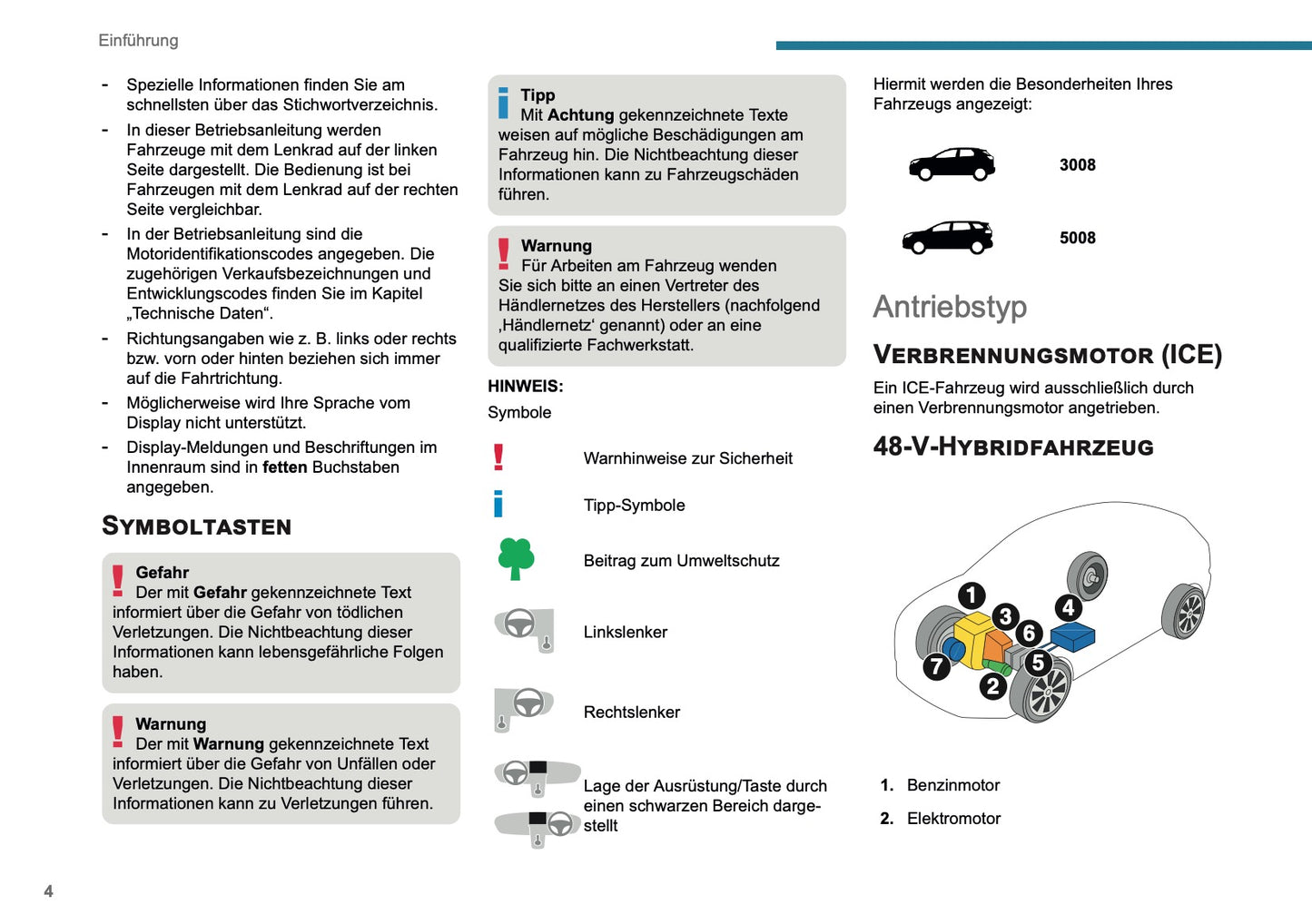 2025-2026 Peugeot 3008/5008 Bedienungsanleitung | Deutsch
