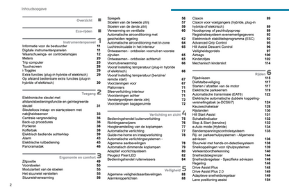 2024-2025 Peugeot 3008/e-3008/5008/e-5008 Owner's Manual | Dutch