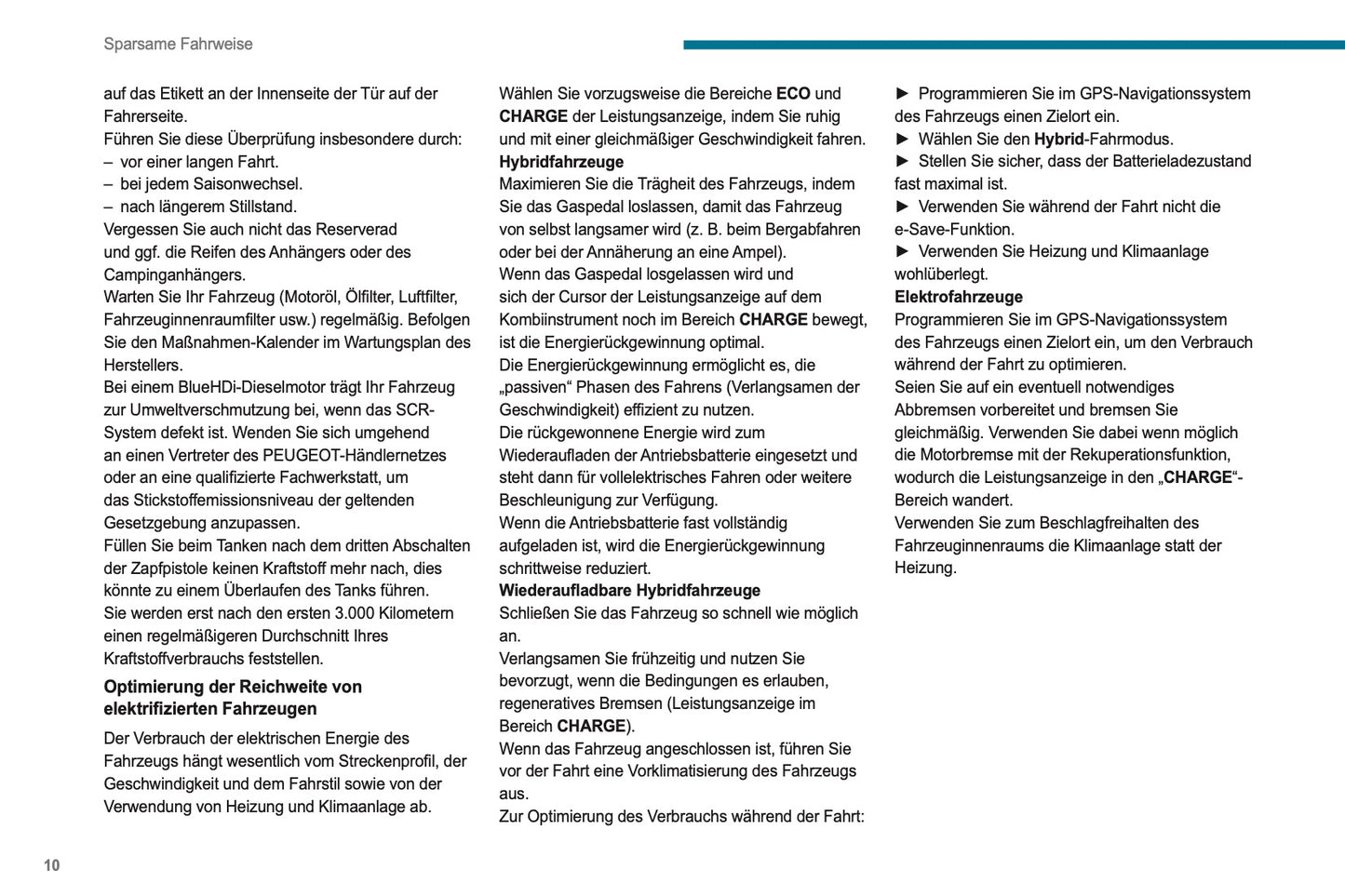 2023-2025 Peugeot 308/308 SW Owner's Manual | German