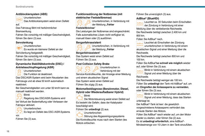 2023-2025 Peugeot 308/308 SW Owner's Manual | German