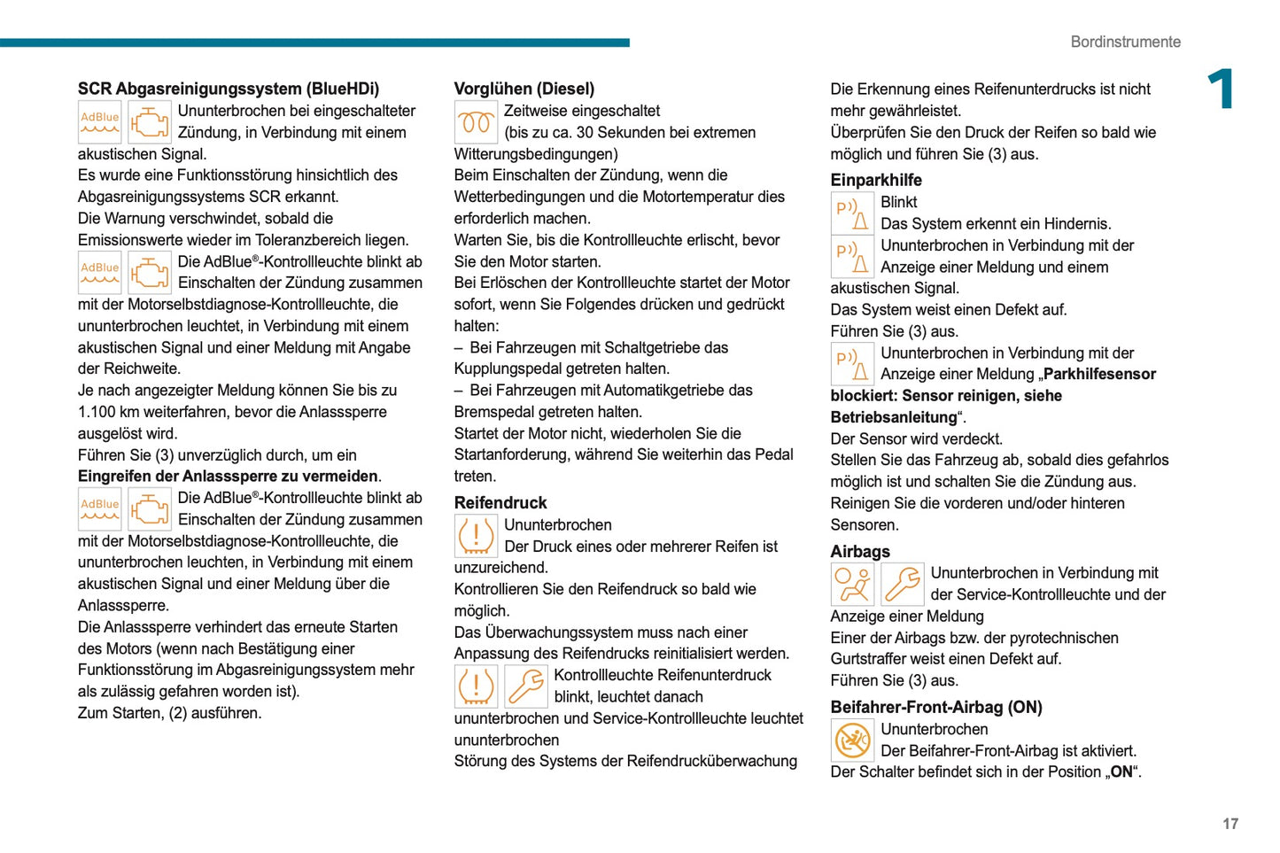 2023-2025 Peugeot 308/308 SW Owner's Manual | German