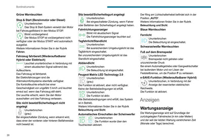 2023-2025 Peugeot 308/308 SW Owner's Manual | German