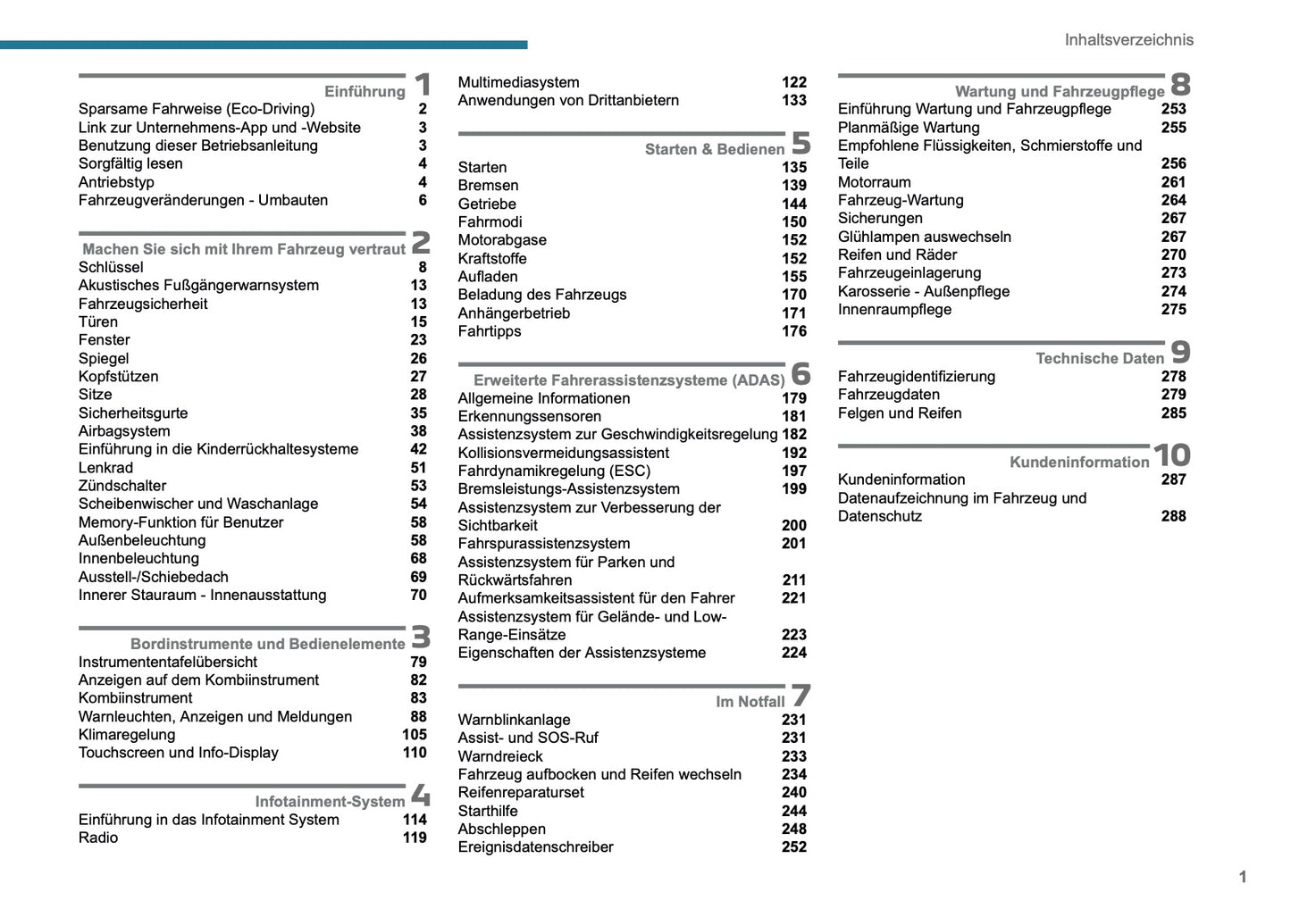 2025-2026 Peugeot 308 Bedienungsanleitung | Deutsch