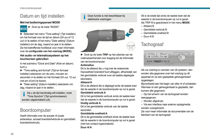 2021-2024 Peugeot Boxer/e-Boxer Owner's Manual | Dutch