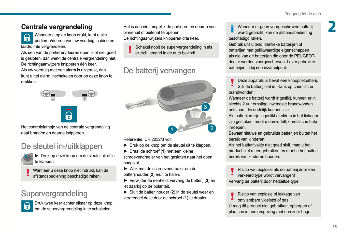 2021-2024 Peugeot Boxer/e-Boxer Owner's Manual | Dutch