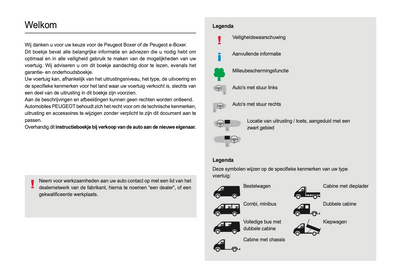 2021-2024 Peugeot Boxer/e-Boxer Owner's Manual | Dutch