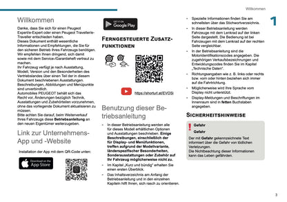 2025 Peugeot Expert/Traveller Bedienungsanleitung | Deutsch