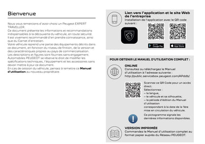 2025 Peugeot Expert/Traveller Owner's Manual | French