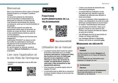 2025 Peugeot Expert/Traveller Owner's Manual | French