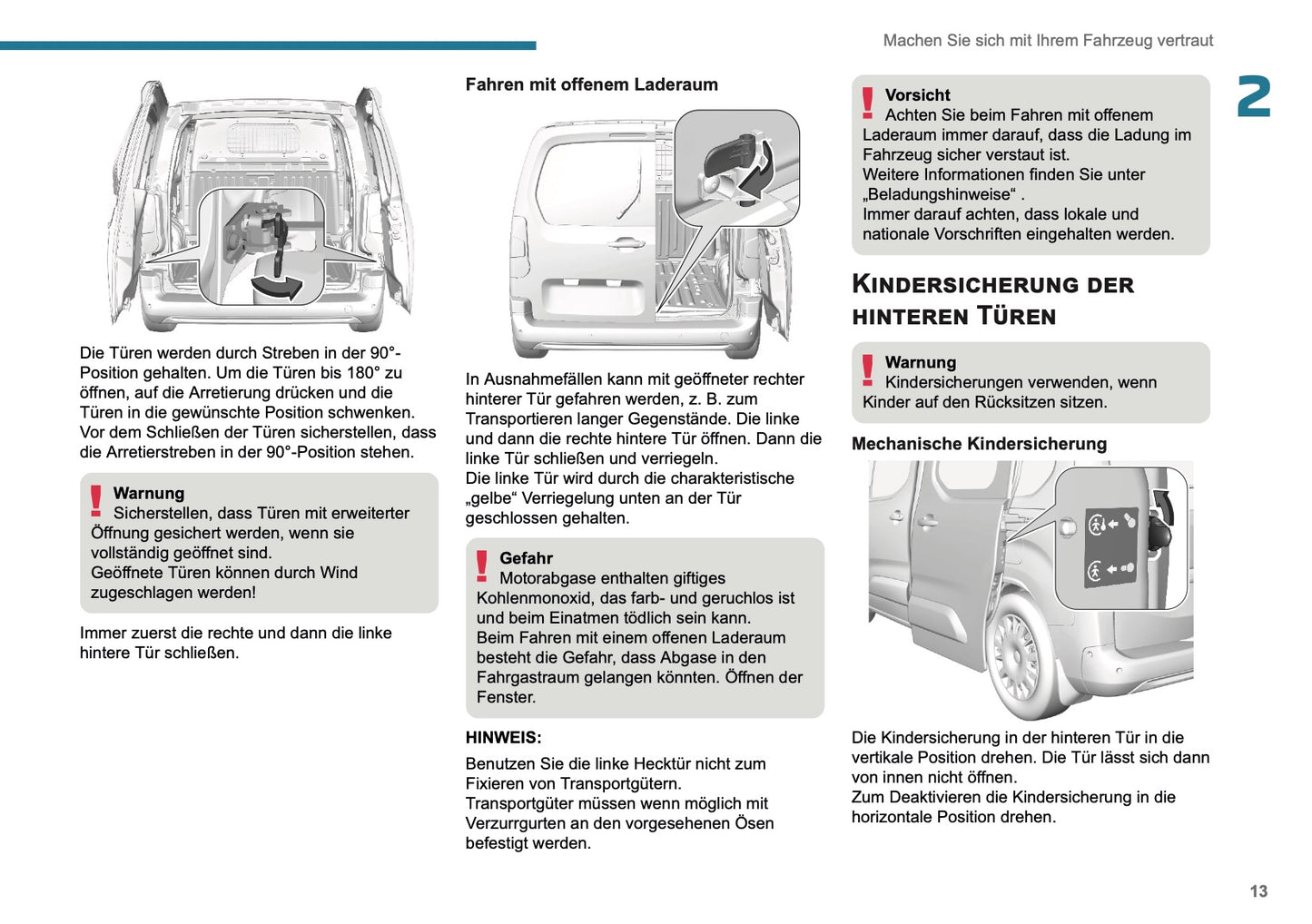 2025 Peugeot Rifter/Partner Bedienungsanleitung | Deutsch