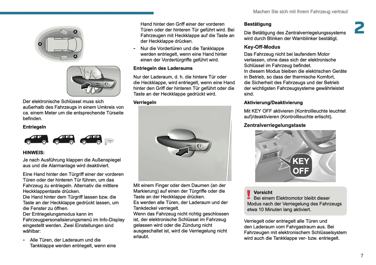 2025 Peugeot Rifter/Partner Bedienungsanleitung | Deutsch