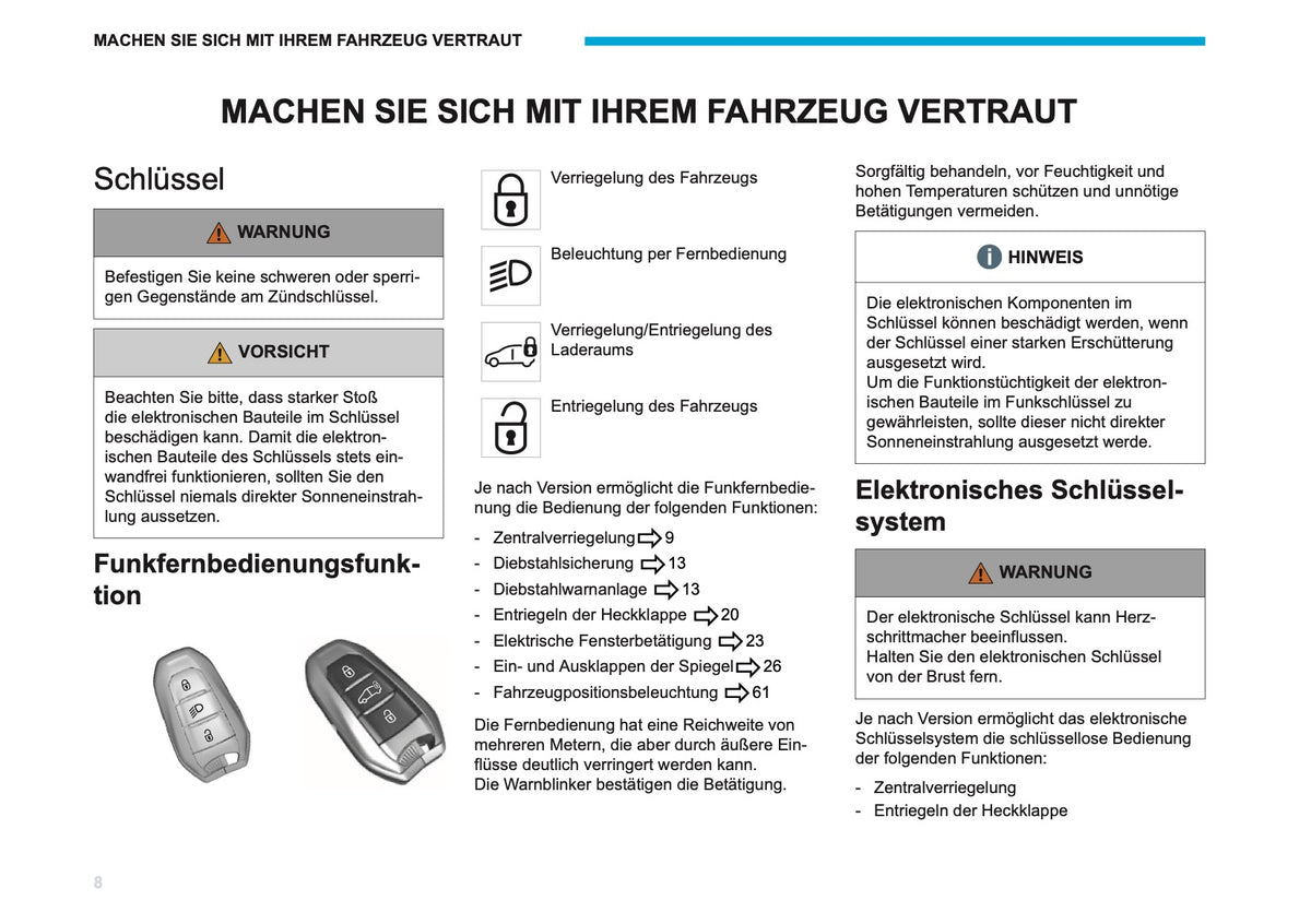 2026 Peugeot Rifter/Partner Owner's Manual | German