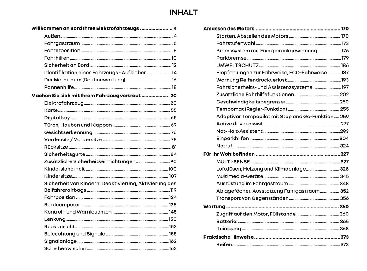 2025-2026 Renault 5 E-Tech Electric Owner's Manual | German