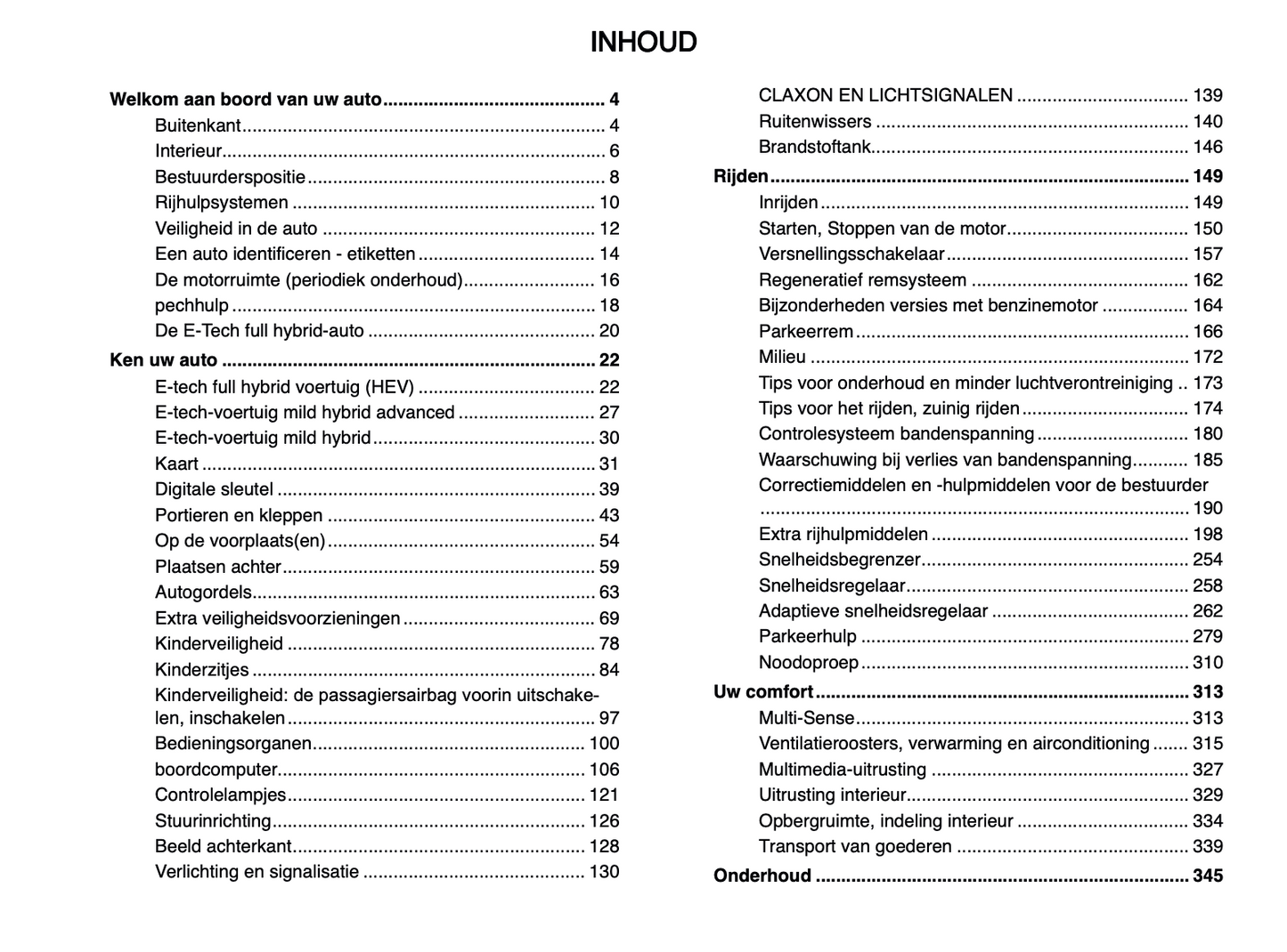 2024-2025 Renault Austral Owner's Manual | Dutch