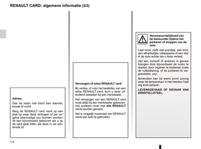 2016-2017 Renault Captur Owner's Manual | Dutch