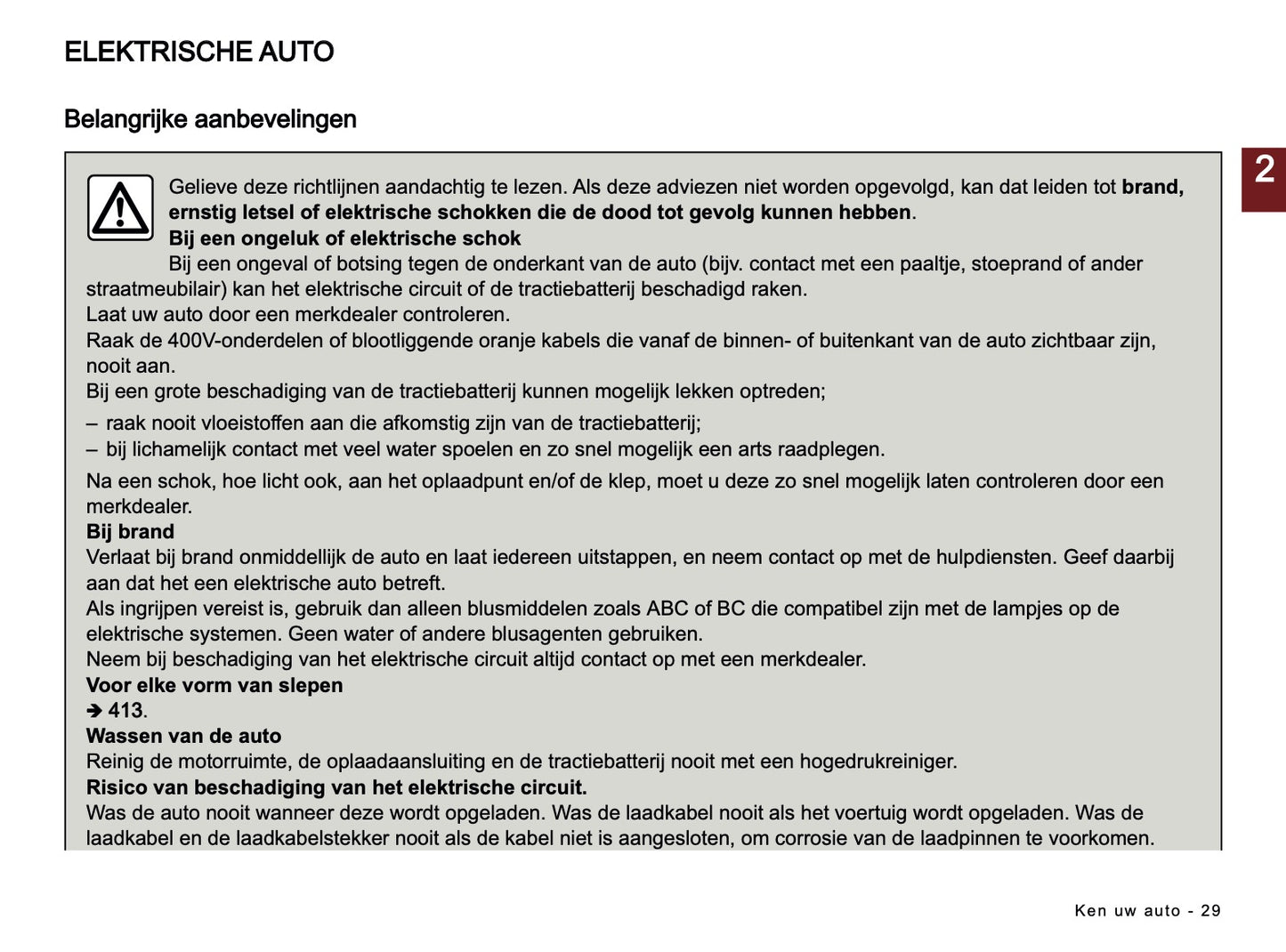2023-2024 Renault Megane E-Tech Electric Owner's Manual | Dutch