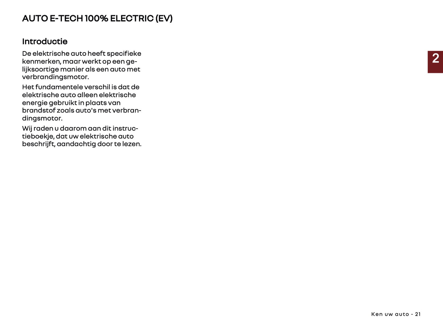 2025-2026 Renault Megane E-Tech Electric Owner's Manual | Dutch