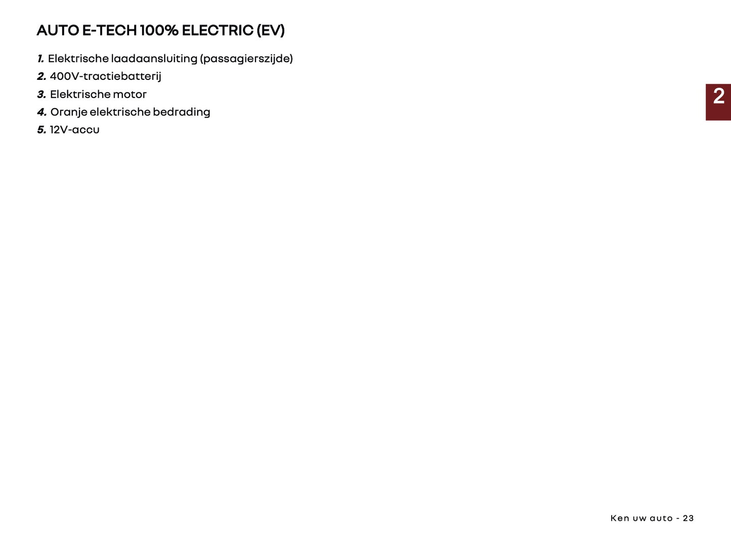 2025-2026 Renault Megane E-Tech Electric Owner's Manual | Dutch