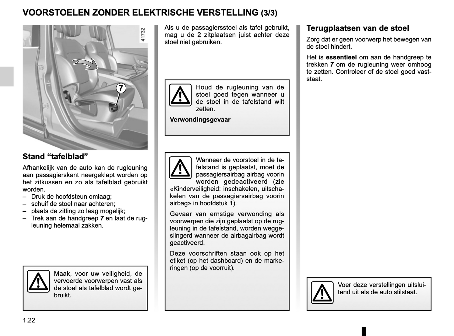 2017-2018 Renault Scenic Owner's Manual | Dutch