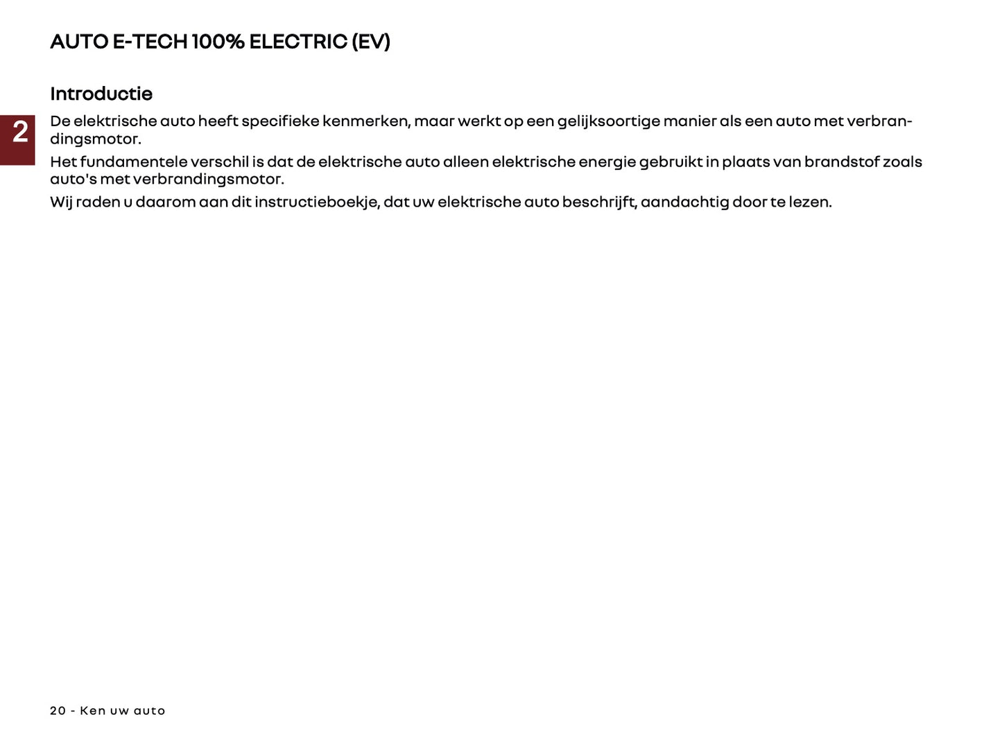 2026 Renault Twingo E-Tech Electric Owner's Manual | Dutch