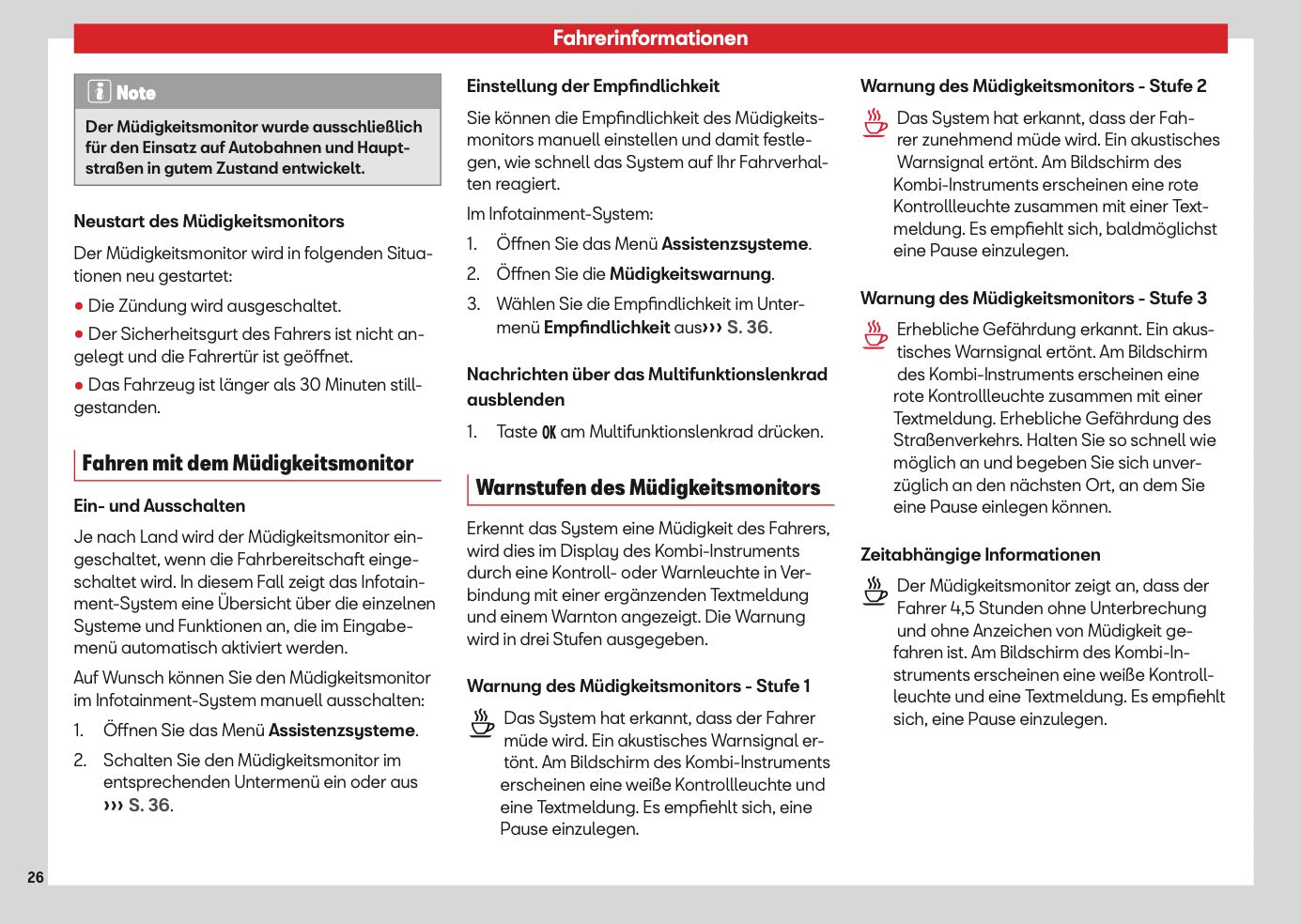 2026 Seat Arona Bedienungsanleitung | Deutsch