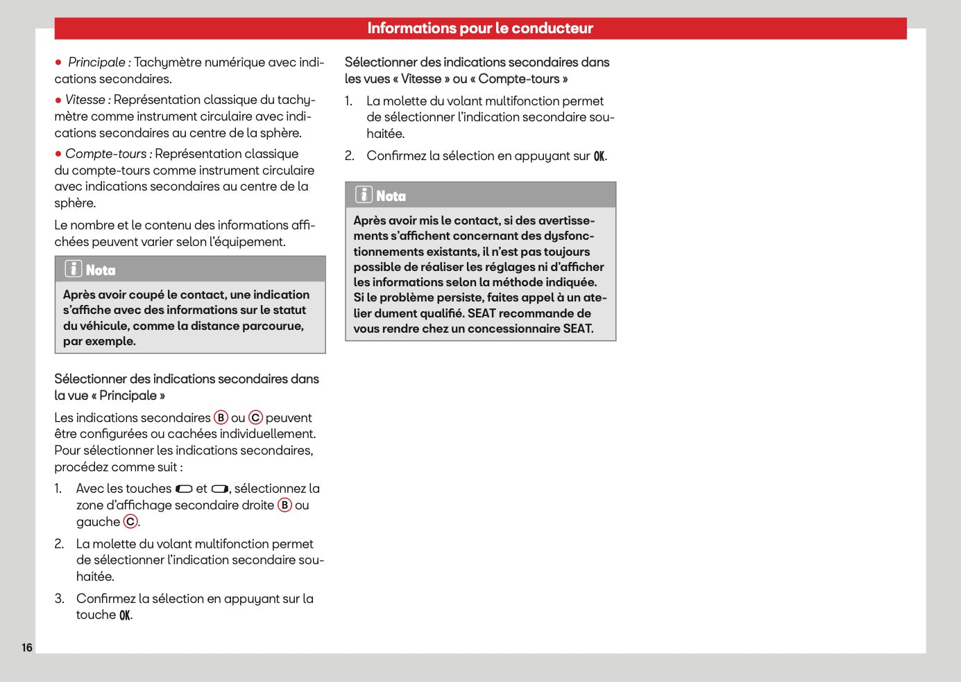 2026 Seat Arona Owner's Manual | French
