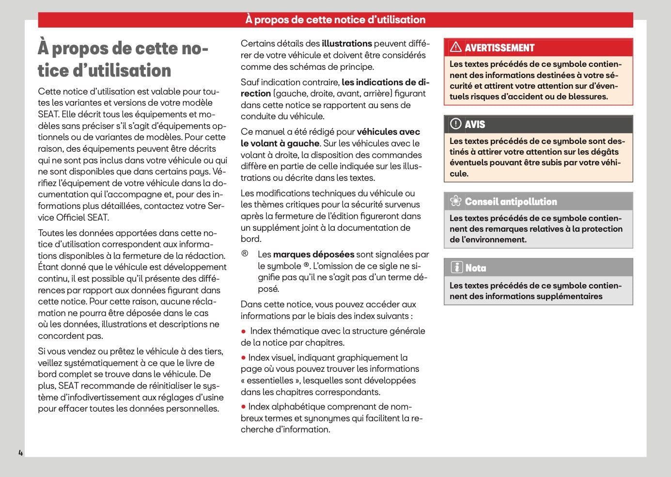 2026 Seat Ateca Owner's Manual | French