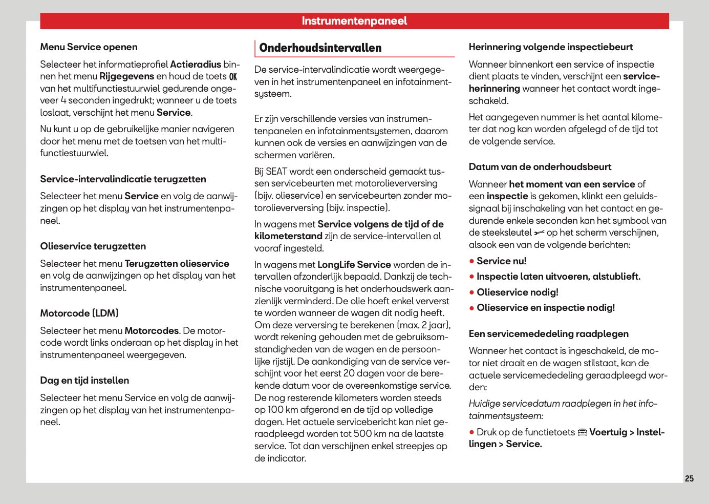 2026 Seat Ateca Owner's Manual | Dutch