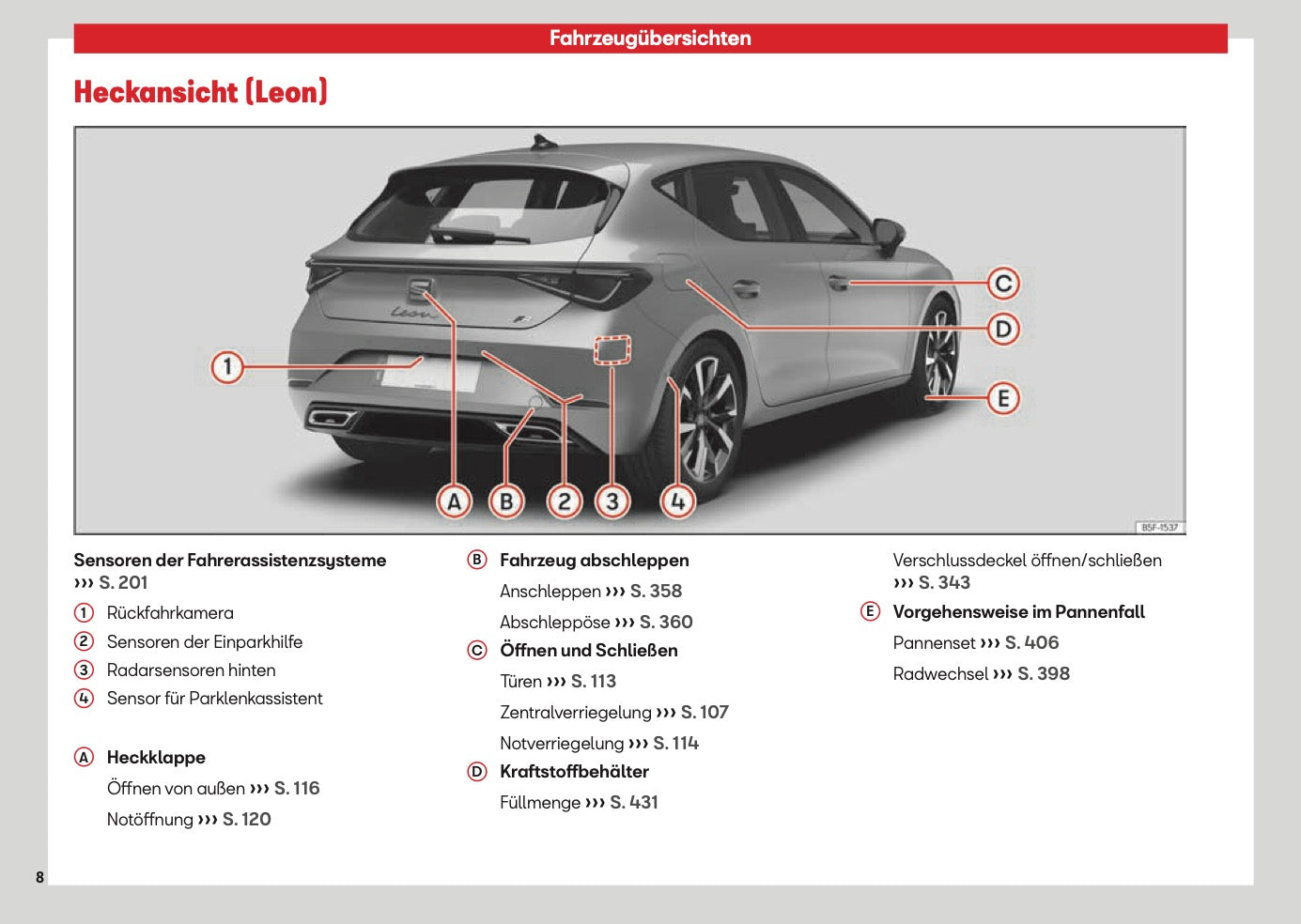 2026 Seat Leon/Leon Sportstourer Owner's Manual | German