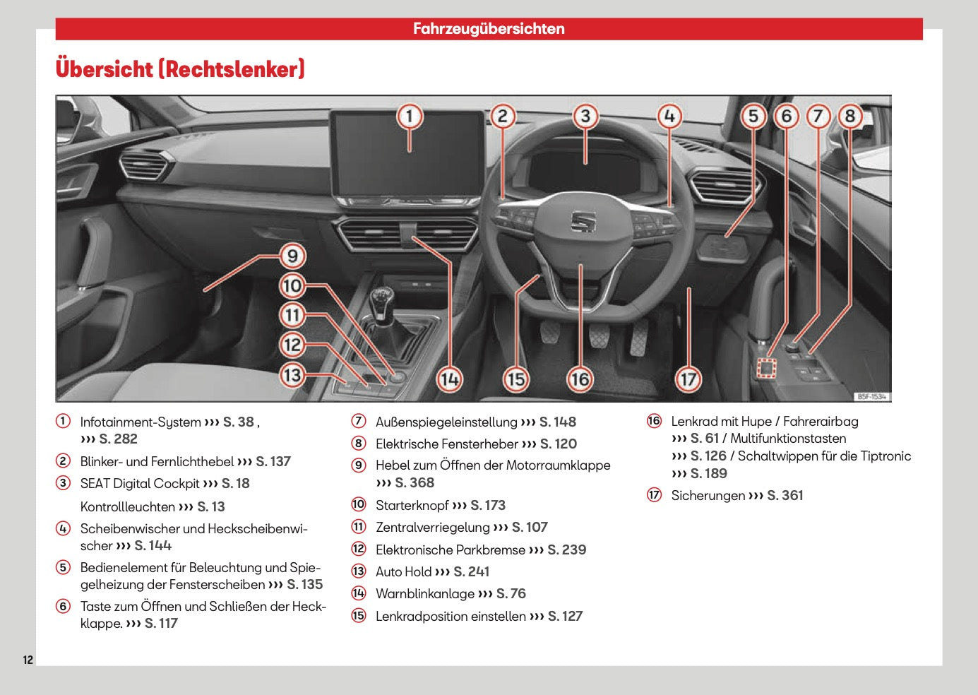 2026 Seat Leon/Leon Sportstourer Owner's Manual | German