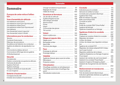 2026 Seat Leon/Leon Sportstourer Owner's Manual | French