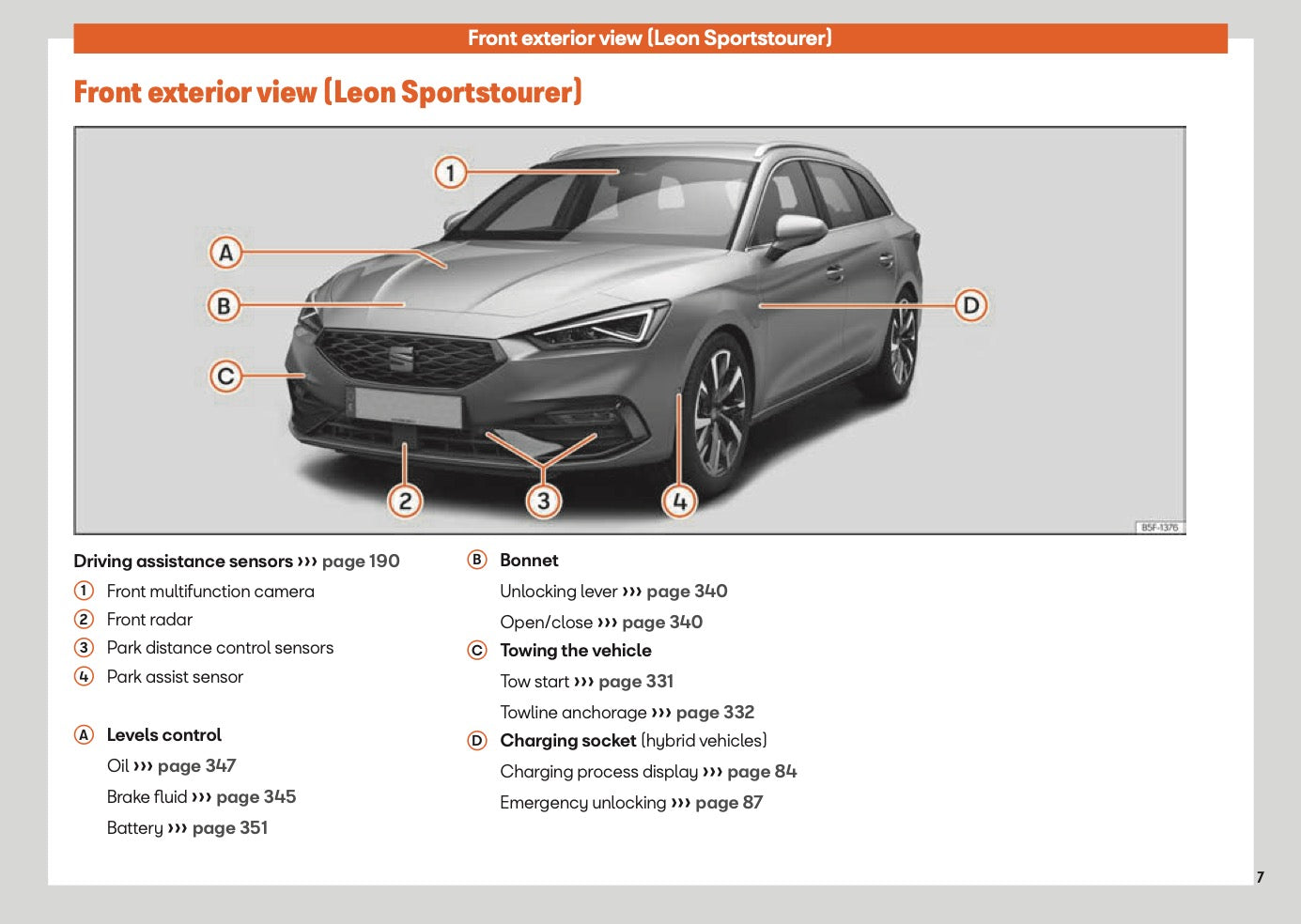 2025 Seat Leon Owner's Manual | English