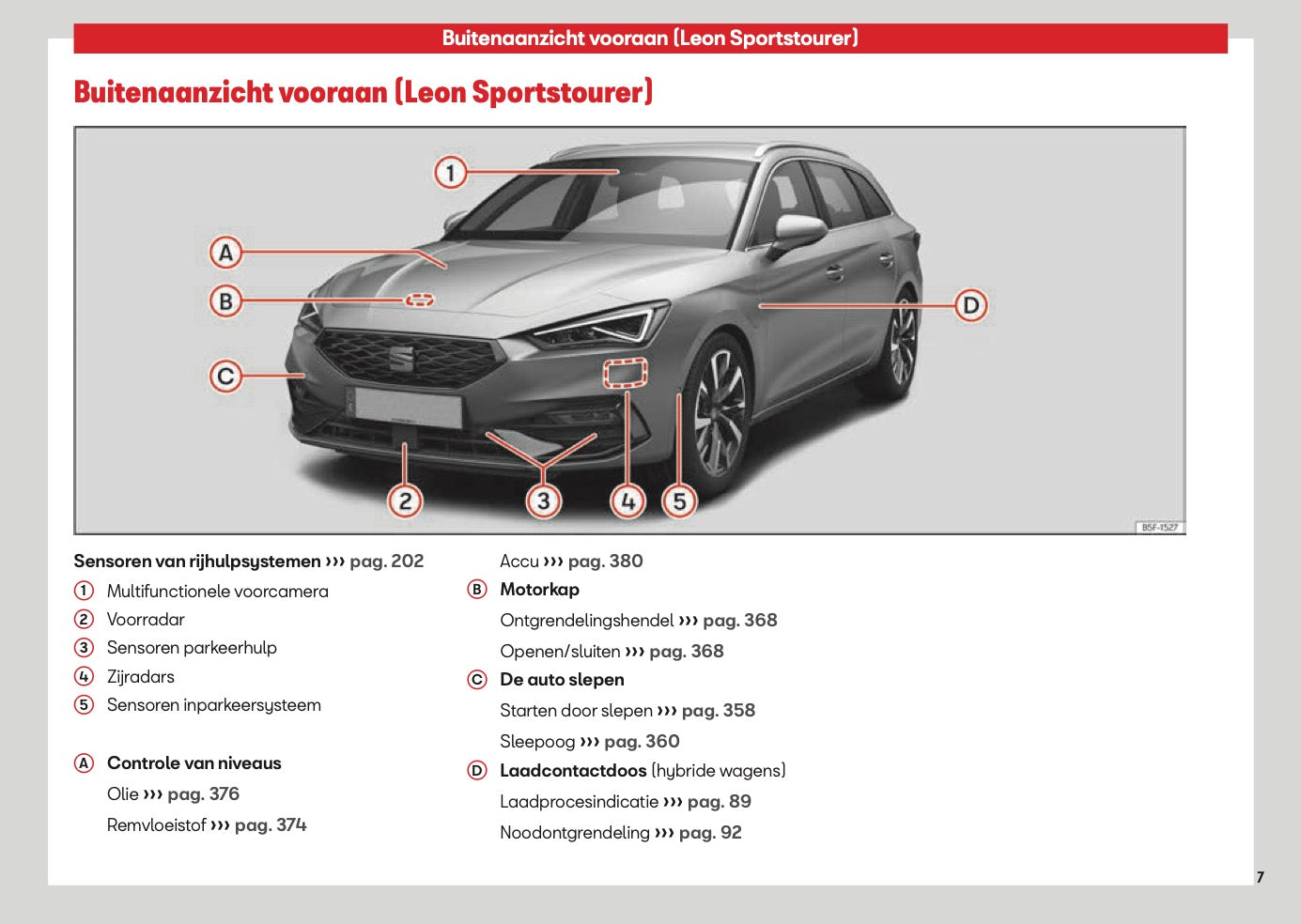 2026 Seat Leon/Leon Sportstourer Owner's Manual | Dutch