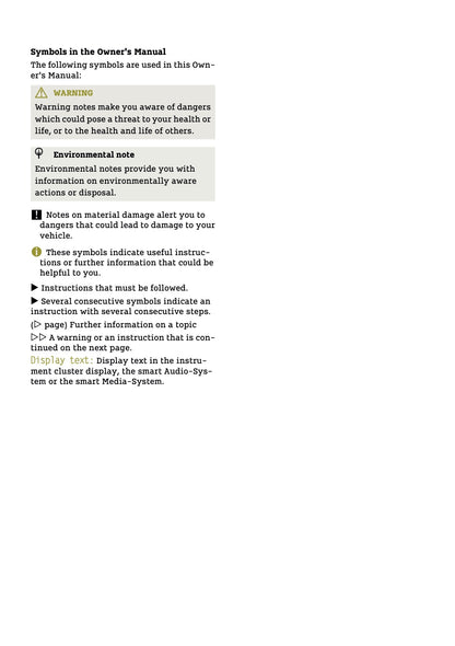 2016-2017 Smart ForTwo Owner's Manual | English