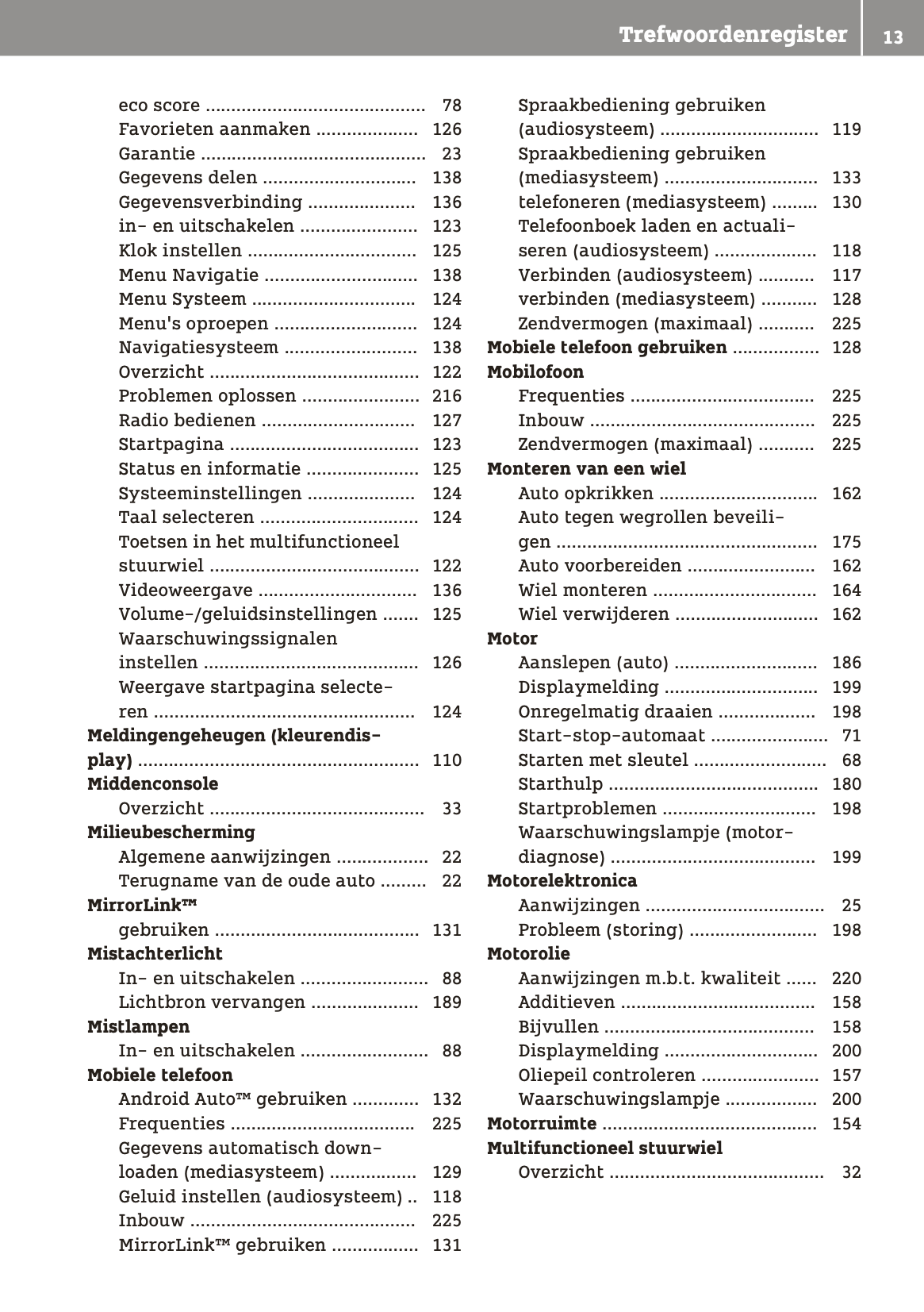 2018-2019 Smart ForTwo Owner's Manual | Dutch