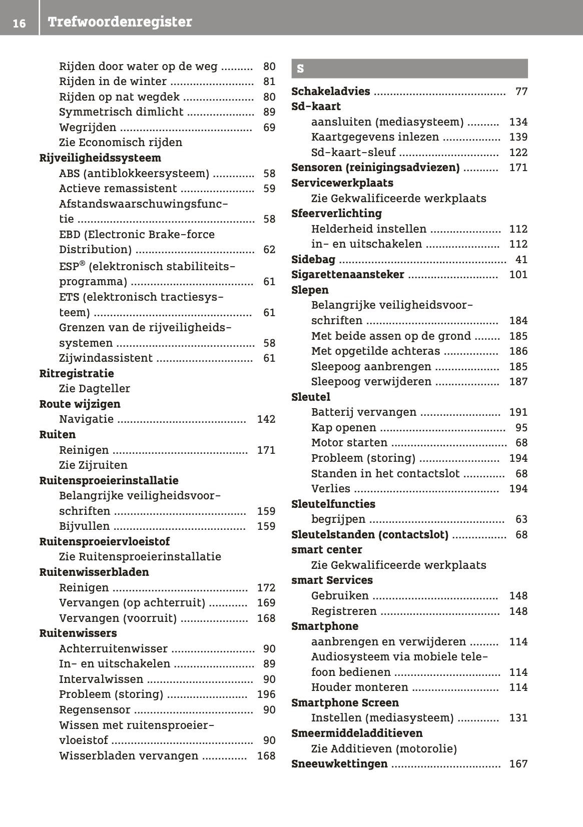 2018-2019 Smart ForTwo Owner's Manual | Dutch