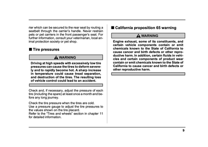 2005 Subaru Baja Owner's Manual | English