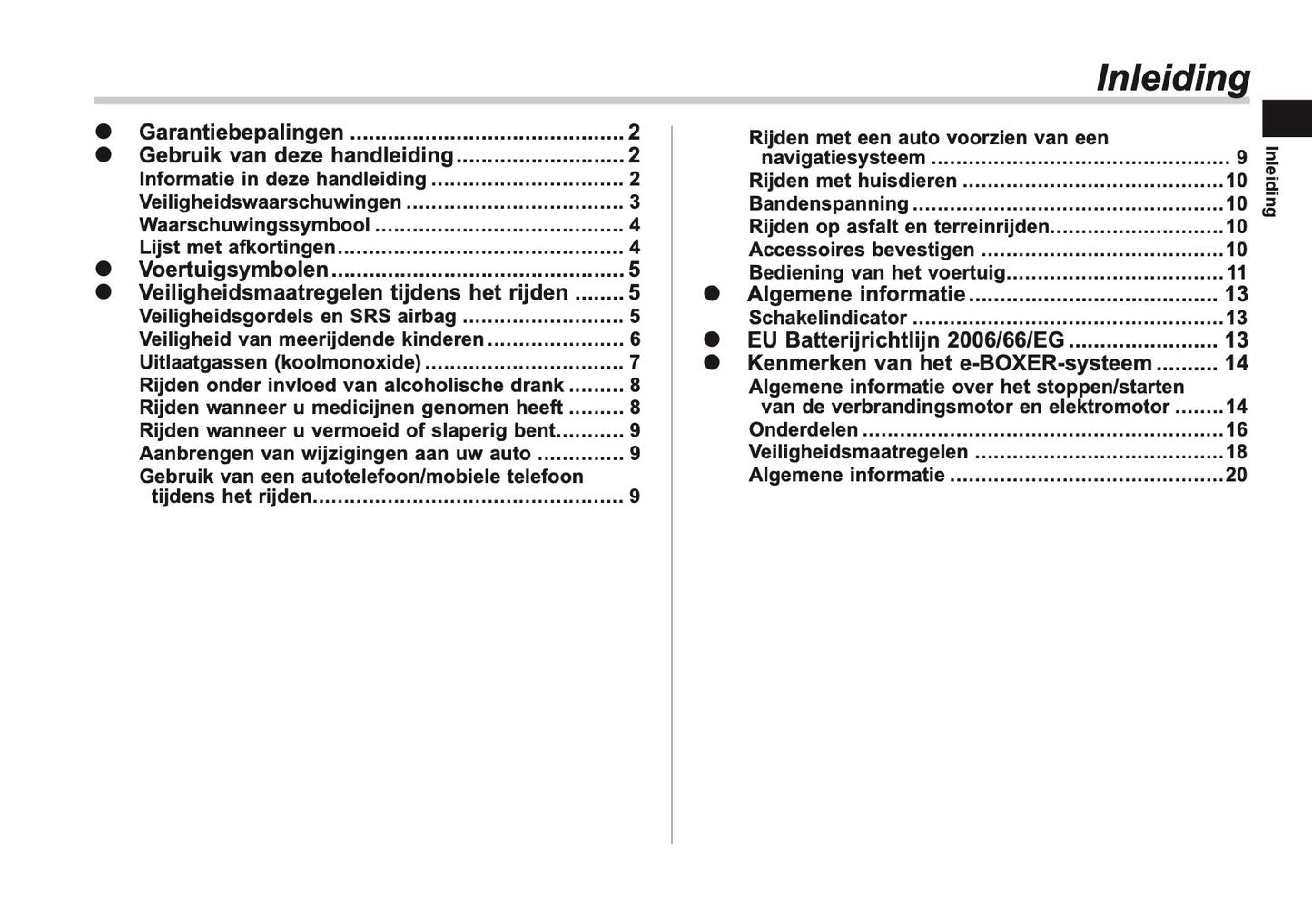 2024 Subaru Crosstrek e-BOXER Owner's Manual | Dutch