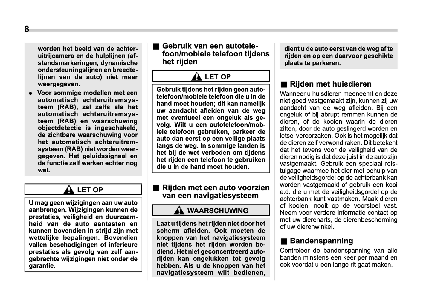 2022 Subaru Forester/Forester e-BOXER Owner's Manual | Dutch