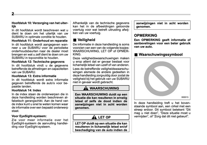 2022 Subaru Forester e-BOXER Owner's Manual | Dutch