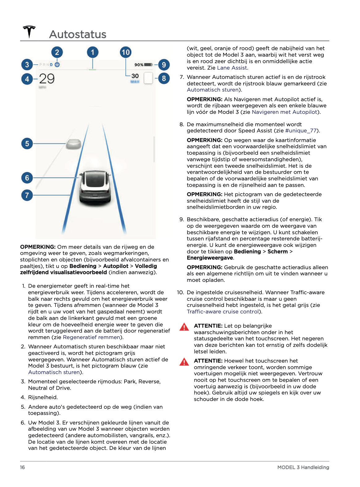 2023-2024 Tesla Model 3 Bedienungsanleitung | Niederländisch