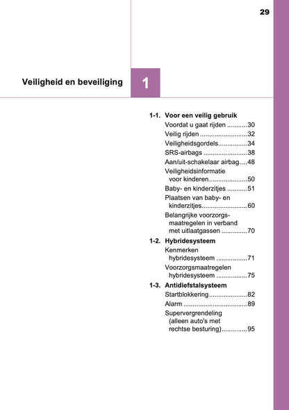 2016-2017 Toyota Auris Hybrid Touring Sports Owner's Manual | Dutch