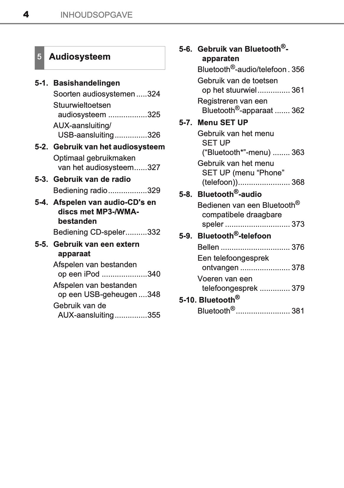 2016-2017 Toyota Auris Hybrid Touring Sports Owner's Manual | Dutch
