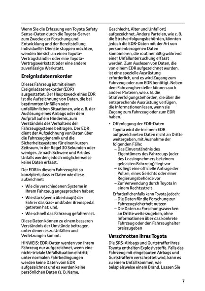 2025 Toyota bZ4X Owner's Manual | German