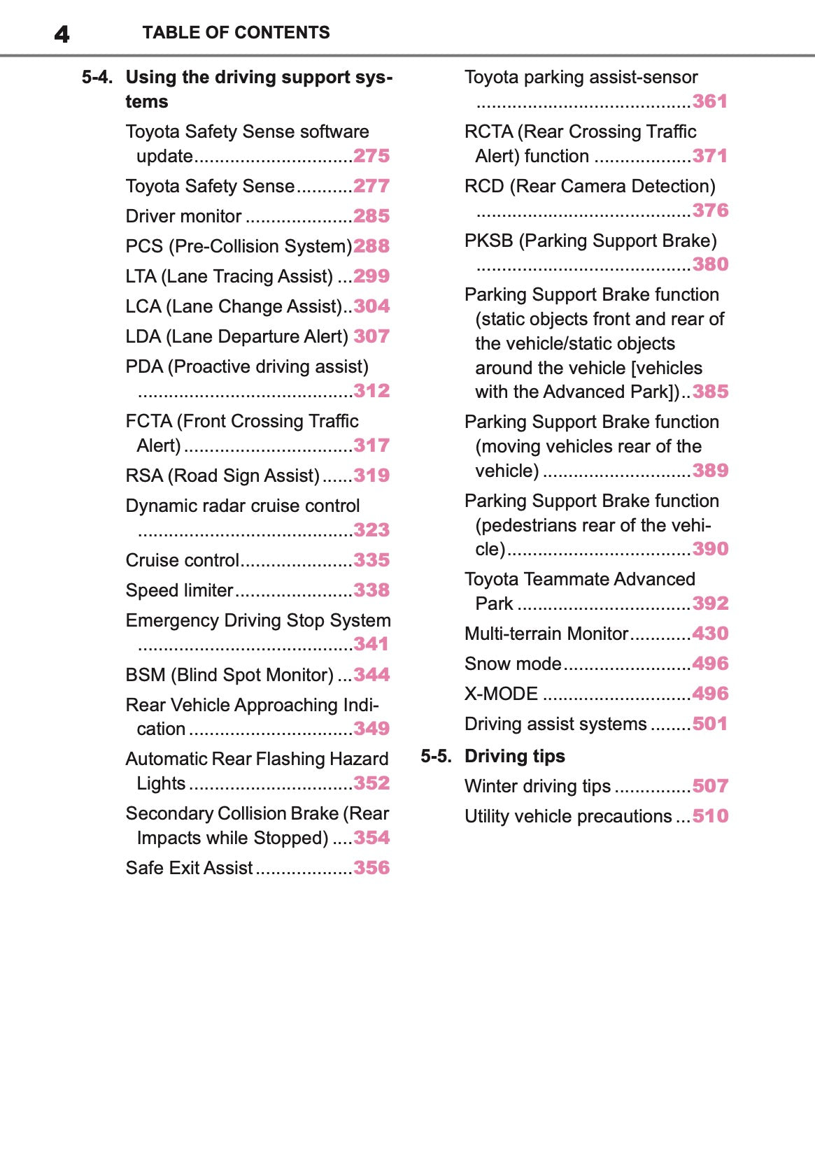 2025 Toyota bZ4X Owner's Manual | English