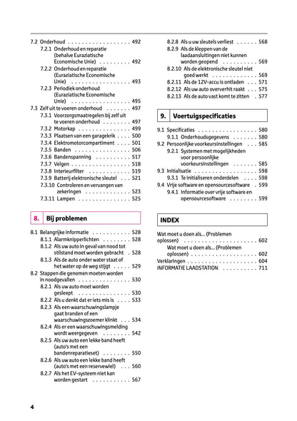 2025 Toyota bZ4X Owner's Manual | Dutch