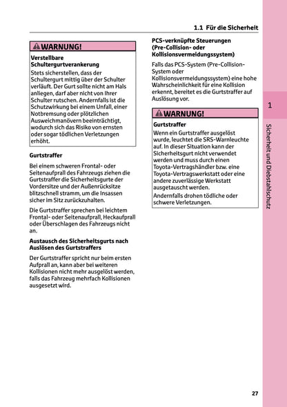 2025-2026 Toyota C-HR Plug-in-Hybrid Owner's Manual | German