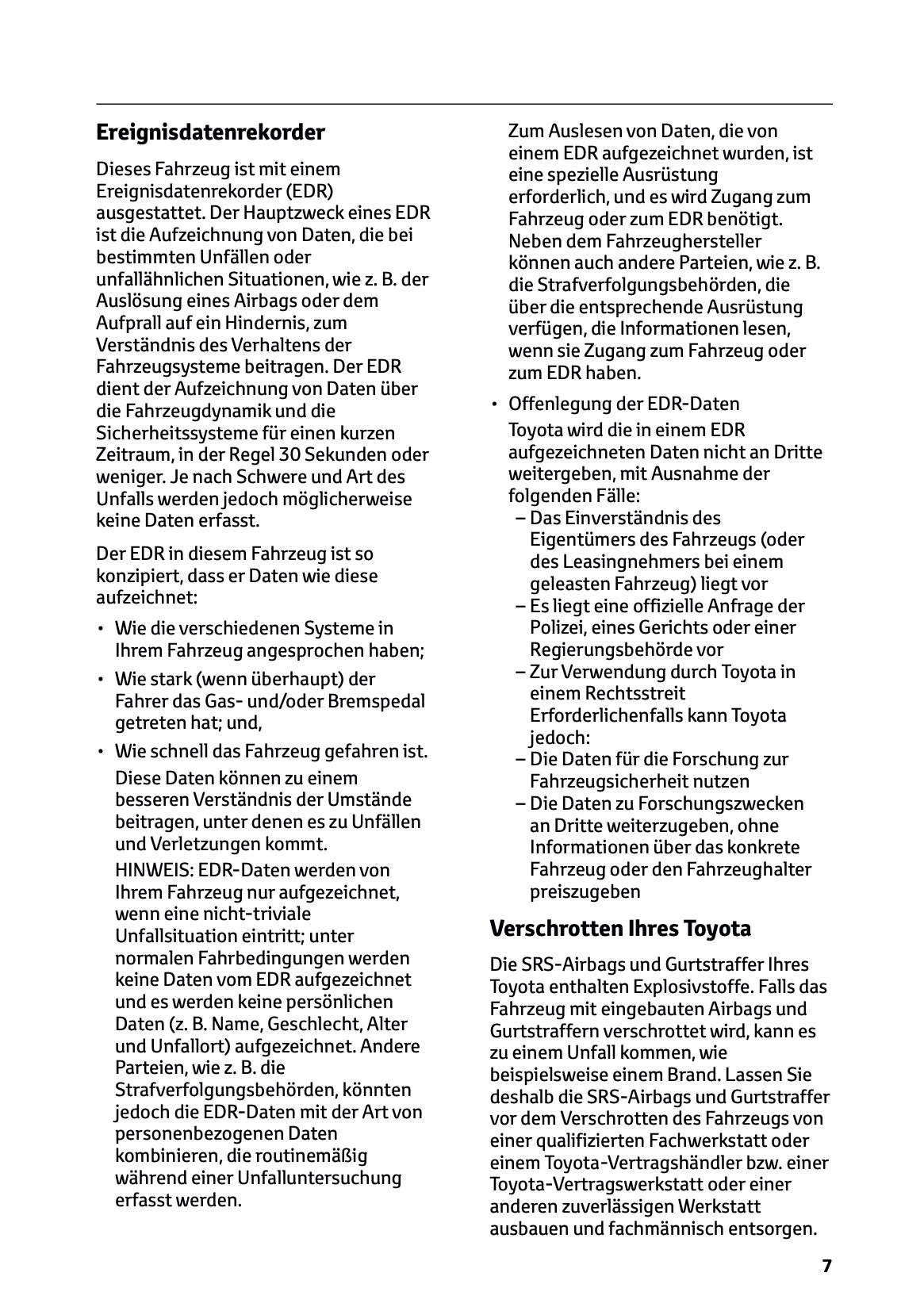 2025-2026 Toyota C-HR Plug-in-Hybrid Owner's Manual | German